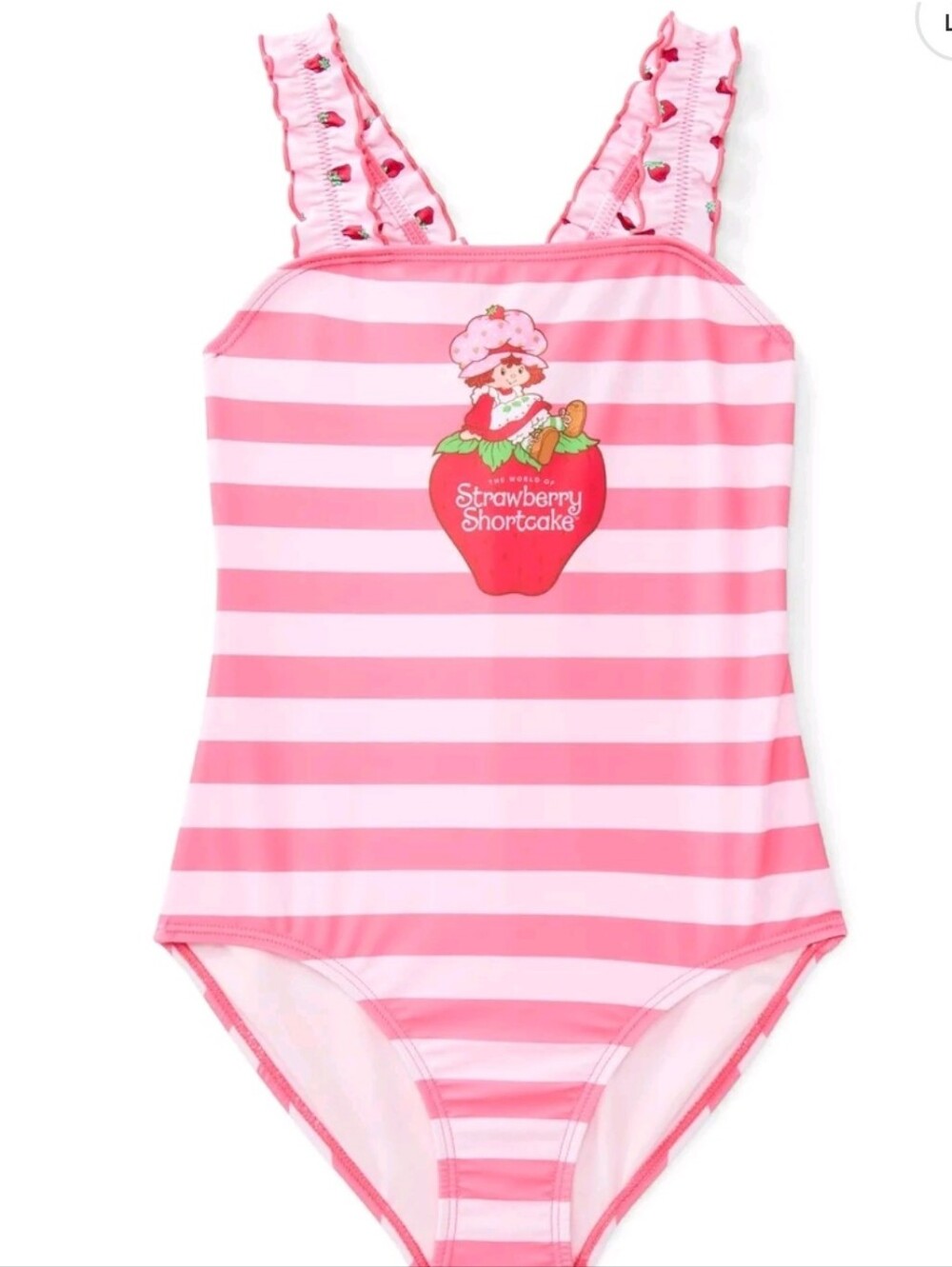 Dreamwave Apparel Girls Strawberry Shortcake Character Swimsuit One-Piece,